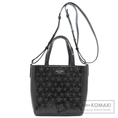 ジミーチュウ スターモチーフ エンボス加工 2WAY ハンドバッグ 中古 商品画像1