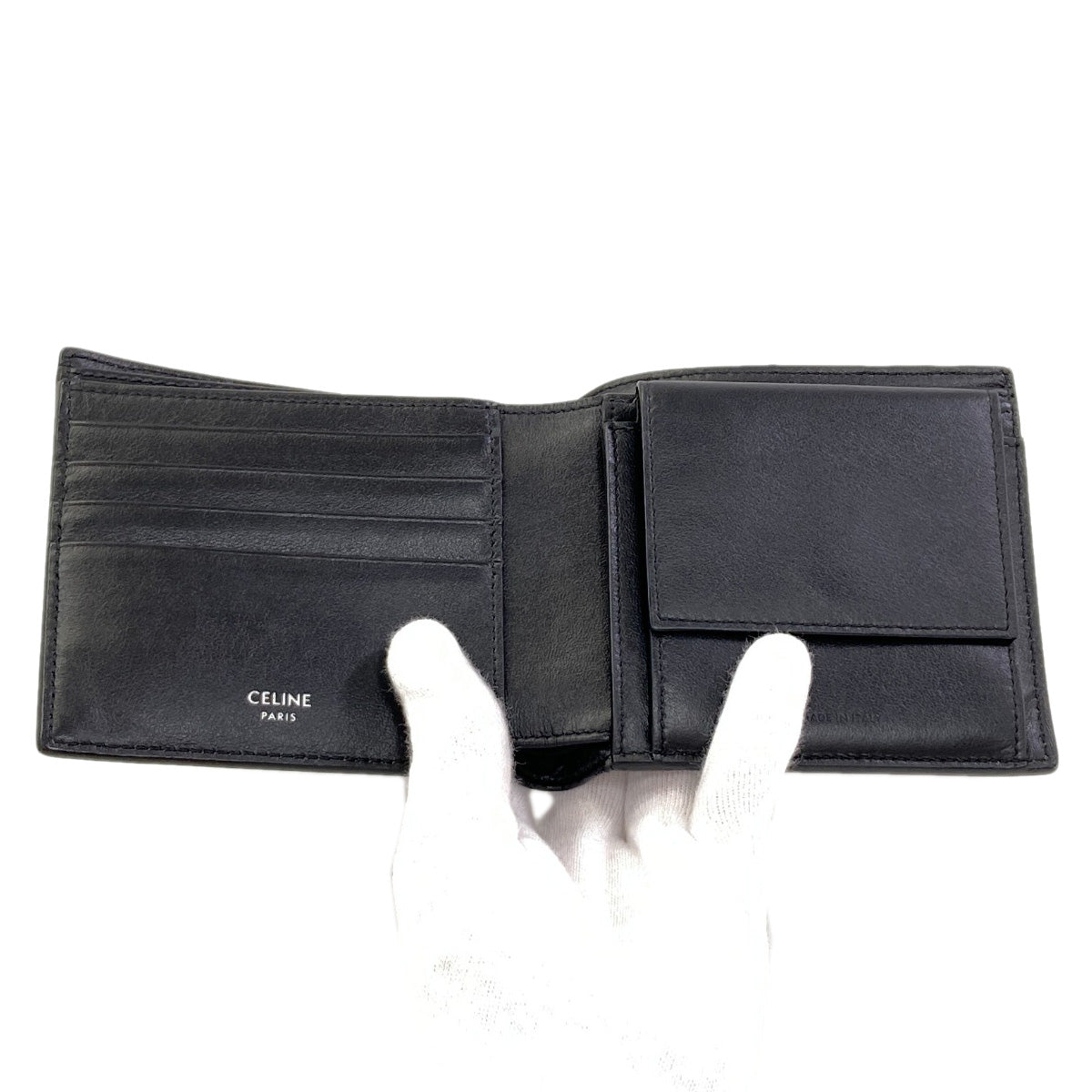 セリーヌ ロゴ 二つ折り財布（小銭入れあり） 中古 商品画像5