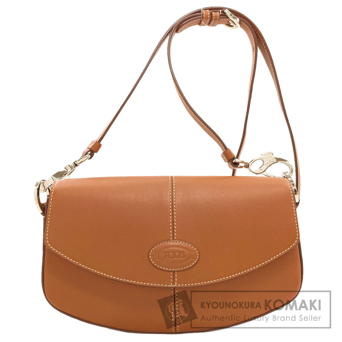 トッズ ロゴ ショルダーバッグ 中古 商品画像1