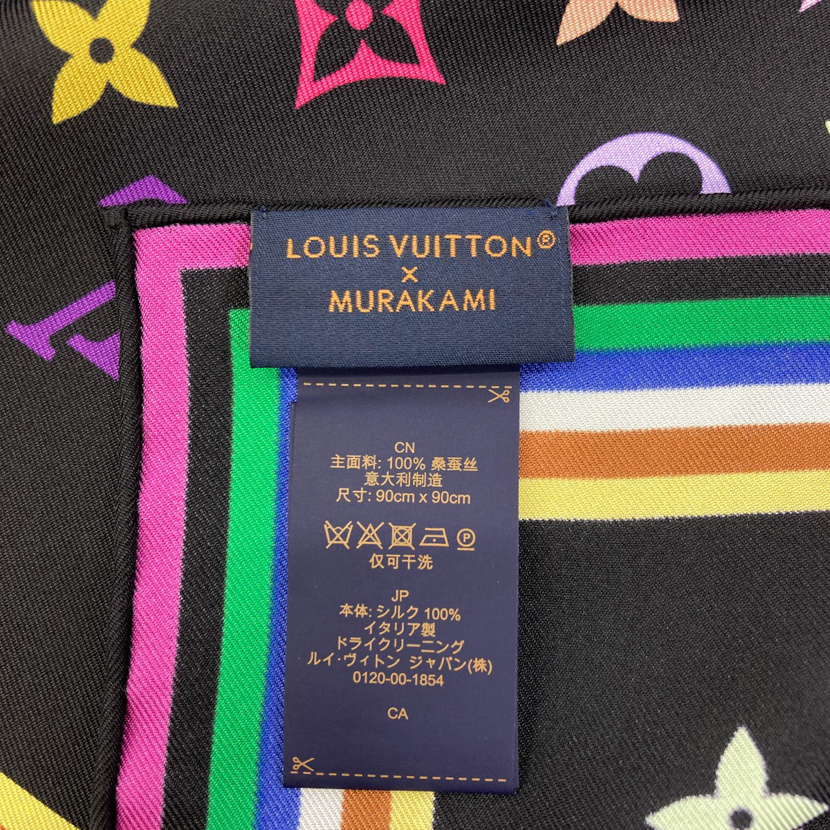 ルイヴィトン M71914 アイ・ラブ・モノグラム 村上隆コラボ スカーフ 中古 商品画像6
