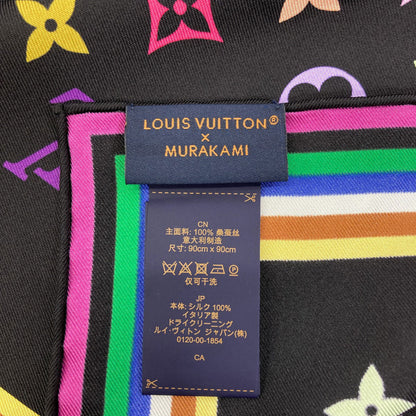 ルイヴィトン M71914 アイ・ラブ・モノグラム 村上隆コラボ スカーフ 中古 商品画像6