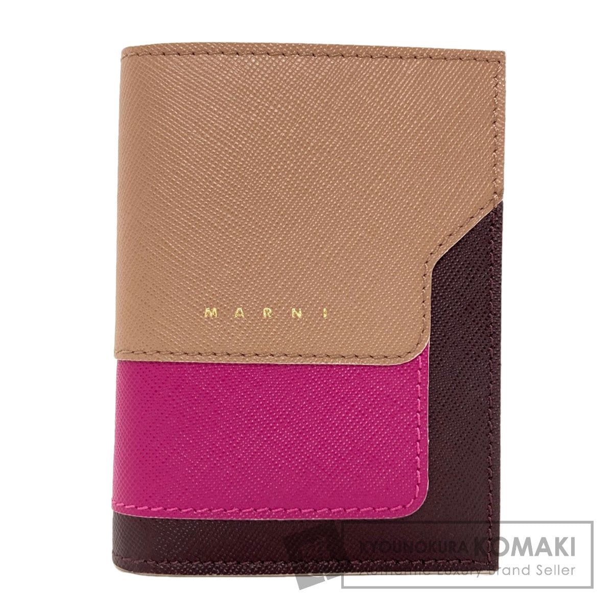 マルニ ロゴ 二つ折り財布（小銭入れあり） 中古 商品画像1