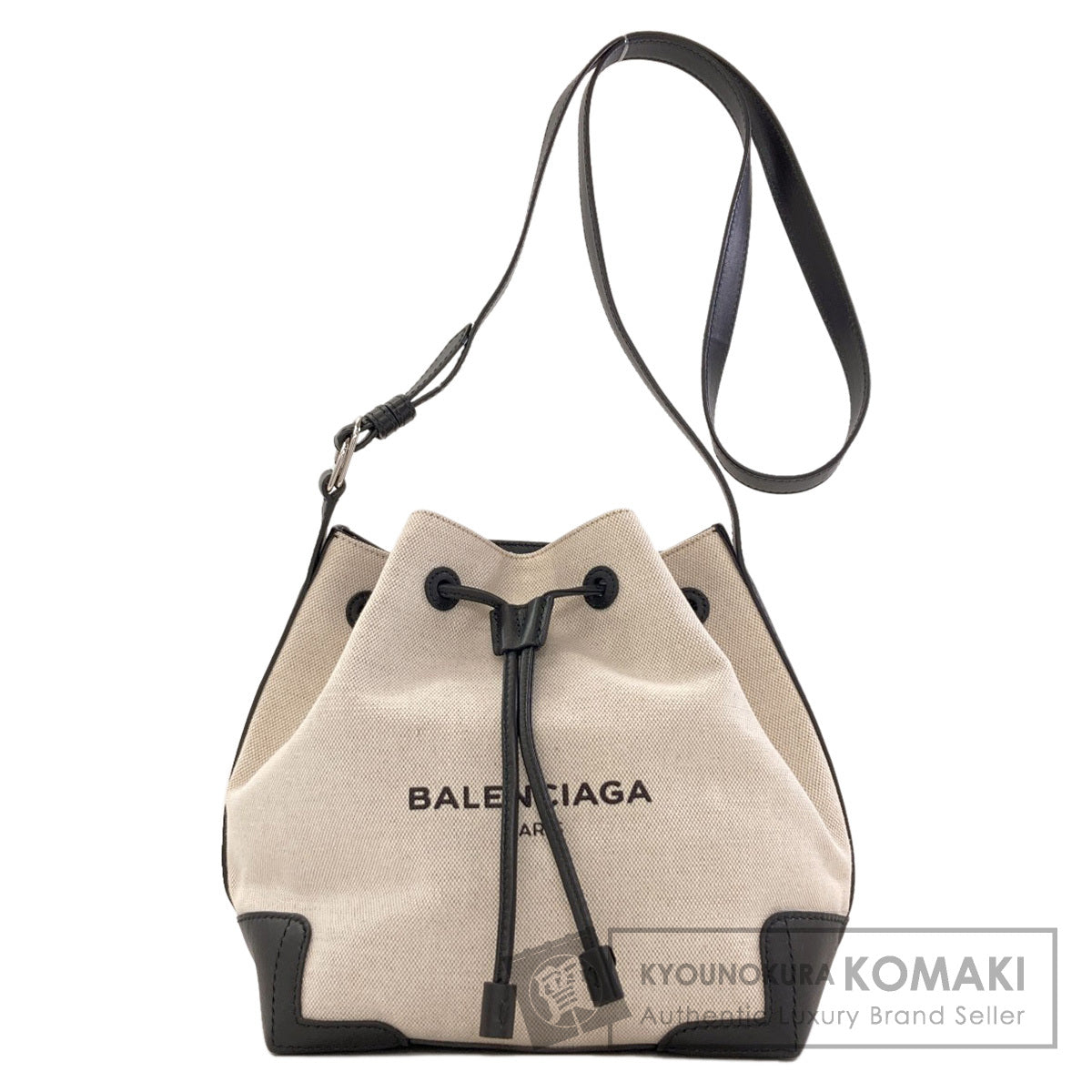 バレンシアガ 409000 ネイビーバケット ショルダーバッグ 中古 商品画像1