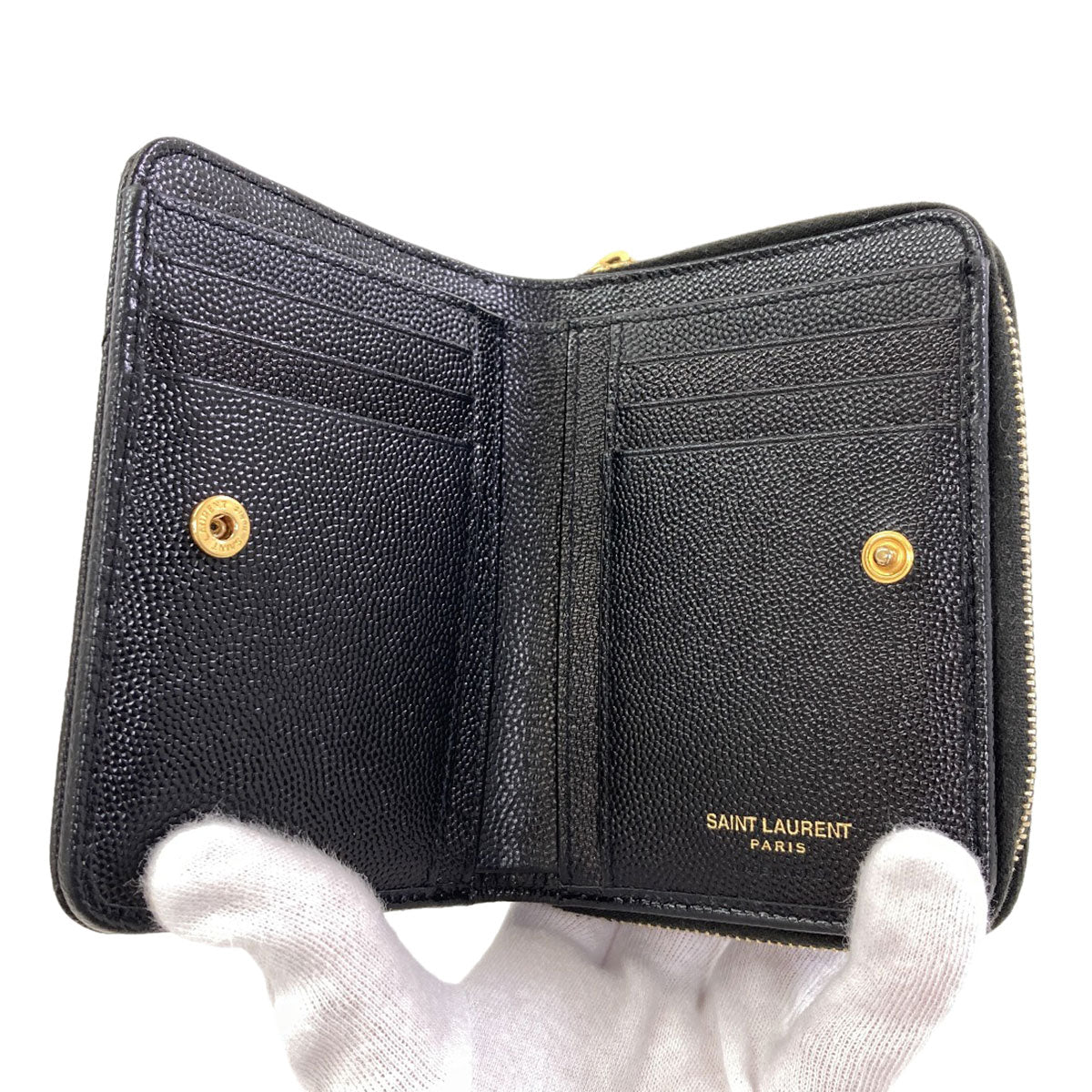 サンローラン カサンドラ 二つ折り財布（小銭入れあり） 中古 商品画像5