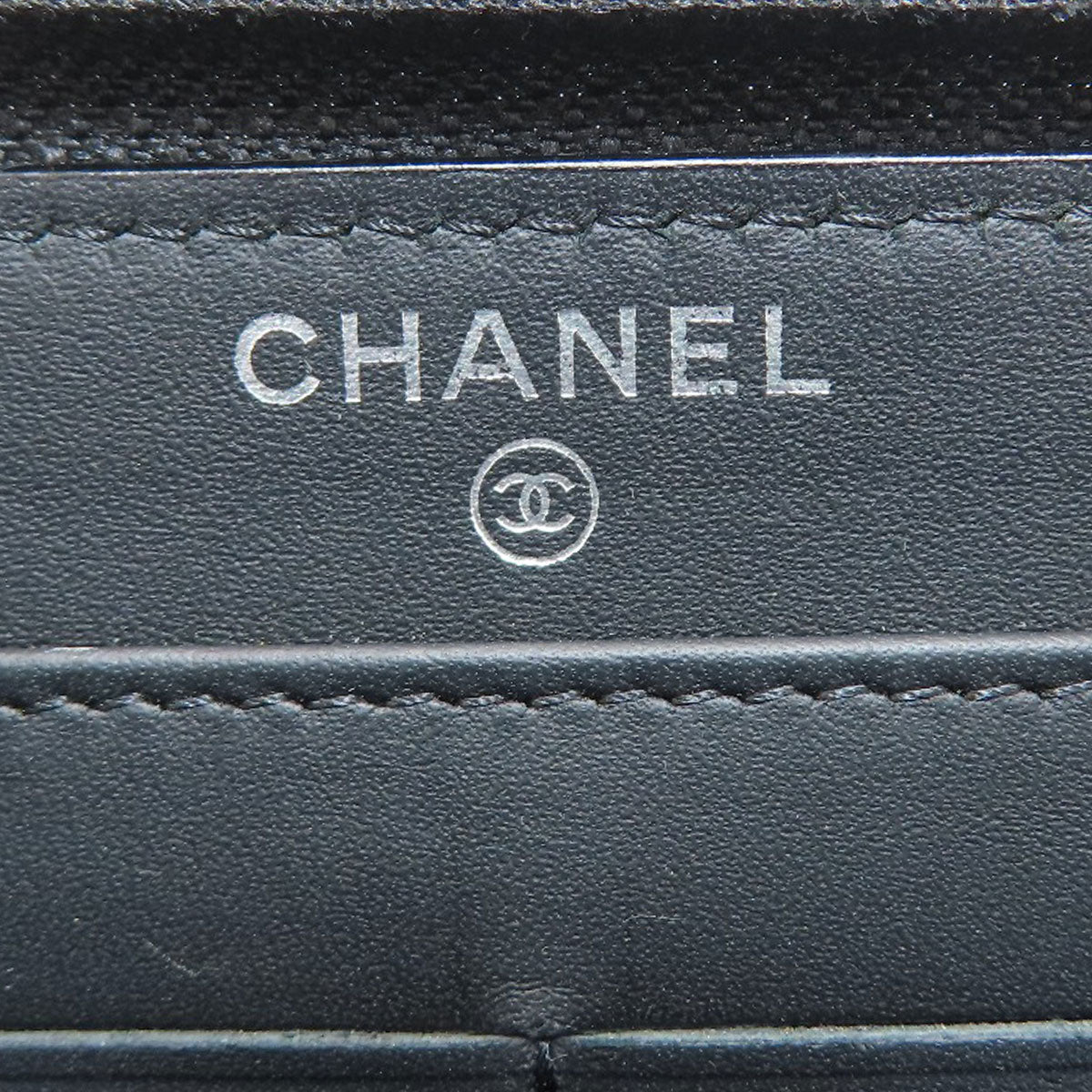 シャネル ラウンドファスナー ココマーク シルバー金具 長財布（小銭入れあり） 中古 商品画像7