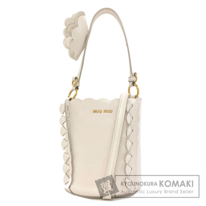 ミュウミュウ フラワー バケットバッグ 2WAY ハンドバッグ 中古 商品画像1