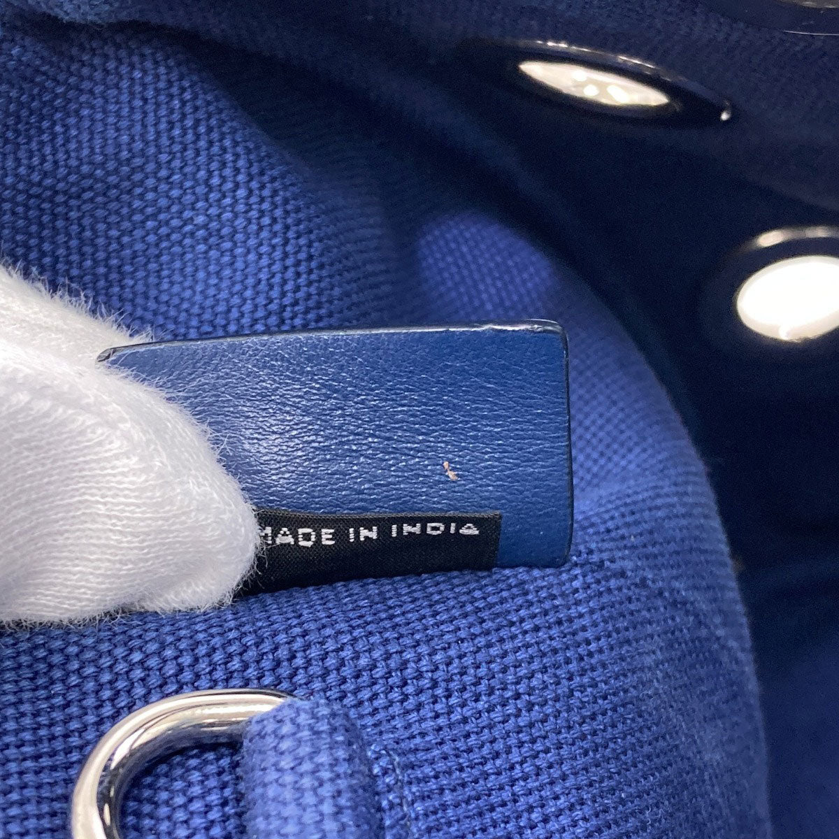 プラダ 1BG439 カナパ パンチング 2WAY ハンドバッグ 中古 商品画像8