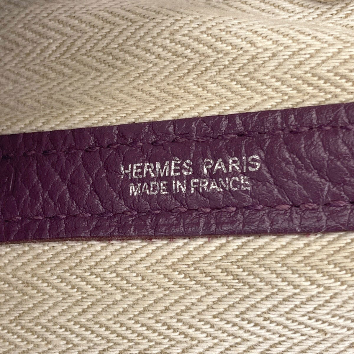エルメス ガーデンパーティTPM シルバー金具 ハンドバッグ 中古 商品画像7