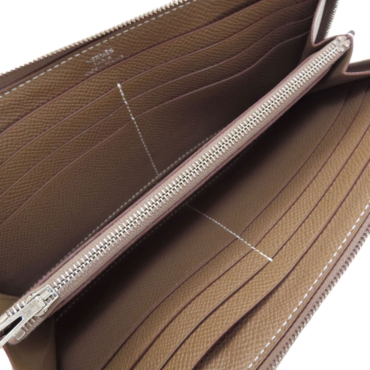 エルメス アザップ ドラゴンヌ ロング エトープ シルバー金具 長財布（小銭入れあり） 中古 商品画像5