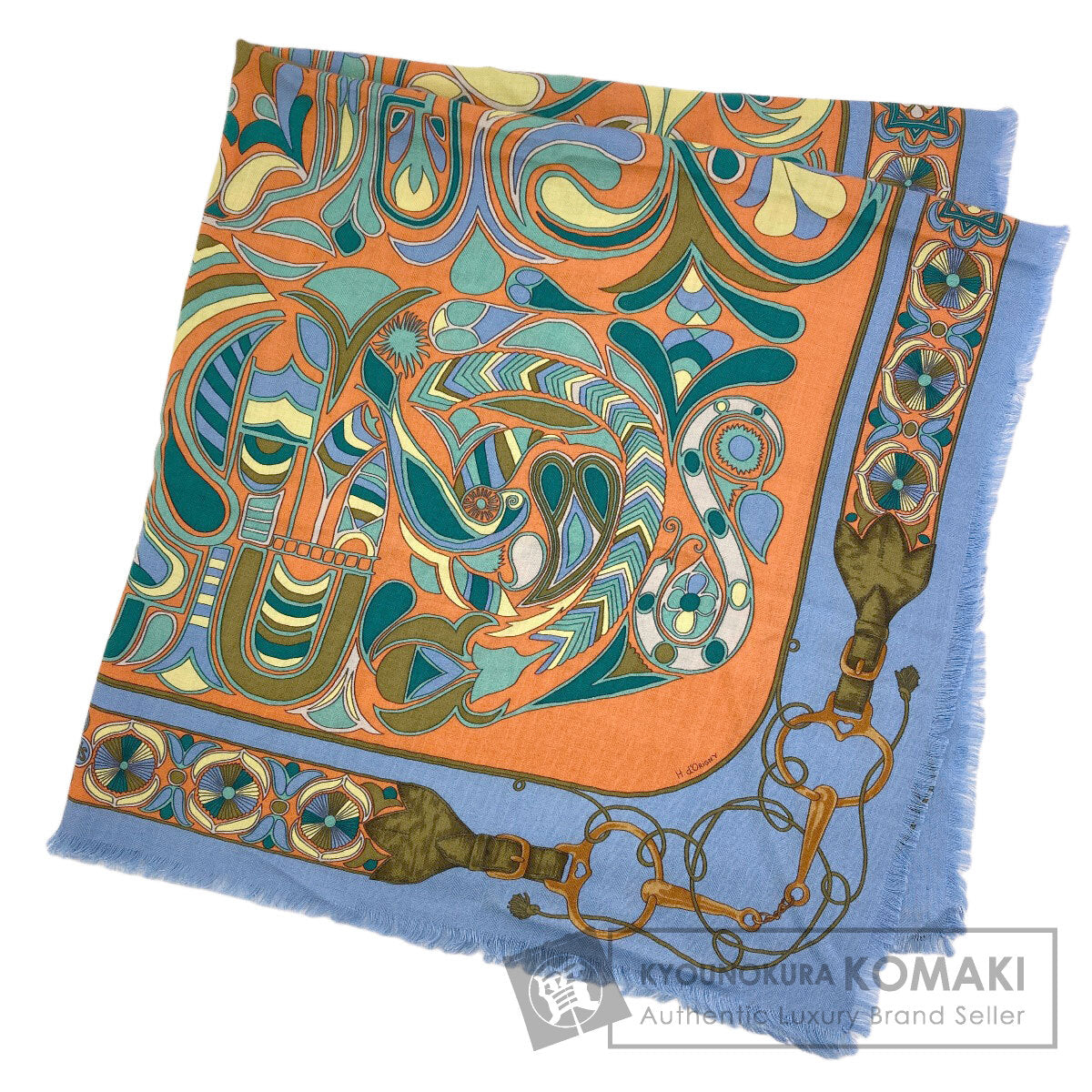 エルメス カレ90 FOLKLORE スカーフ 中古 商品画像1