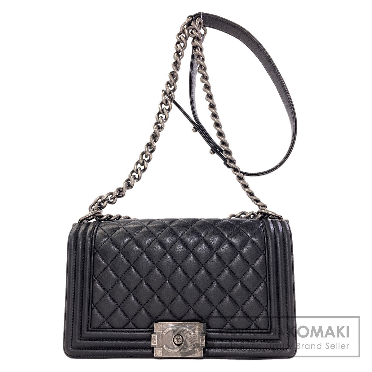 シャネル ボーイシャネル シルバー金具 ショルダーバッグ 中古 商品画像1