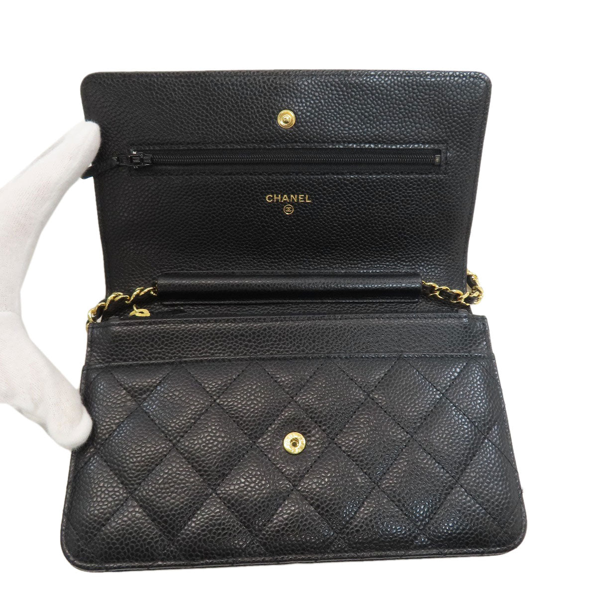 シャネル チェーンウォレット マトラッセ ゴールド金具 長財布（小銭入れあり） 中古 商品画像6