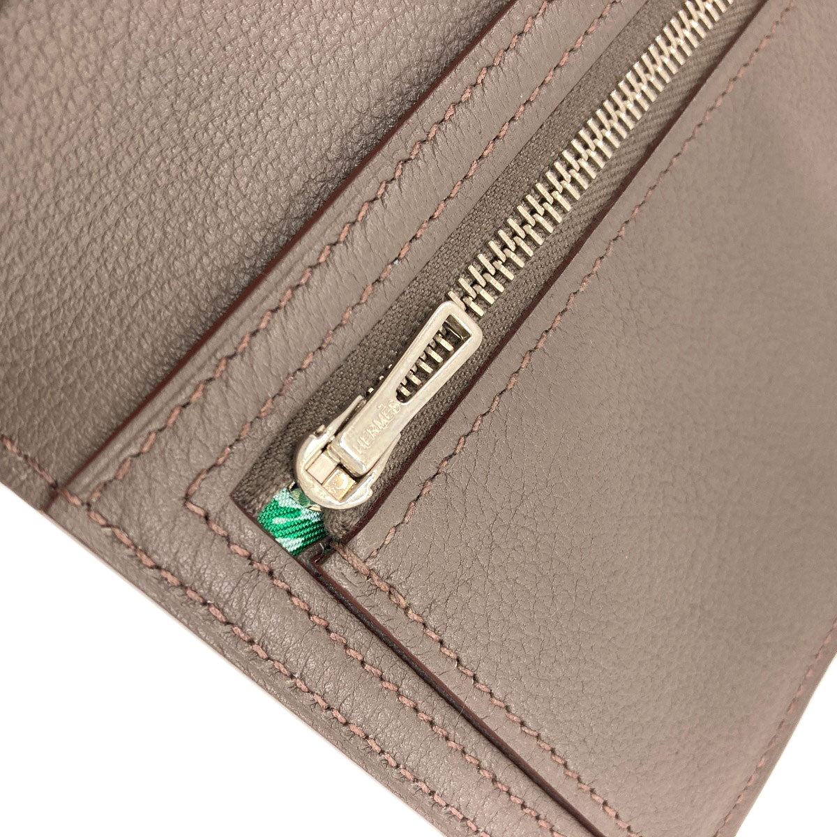 エルメス シチズンツイルロング エタン シルバー金具 長財布（小銭入れあり） 中古 商品画像11