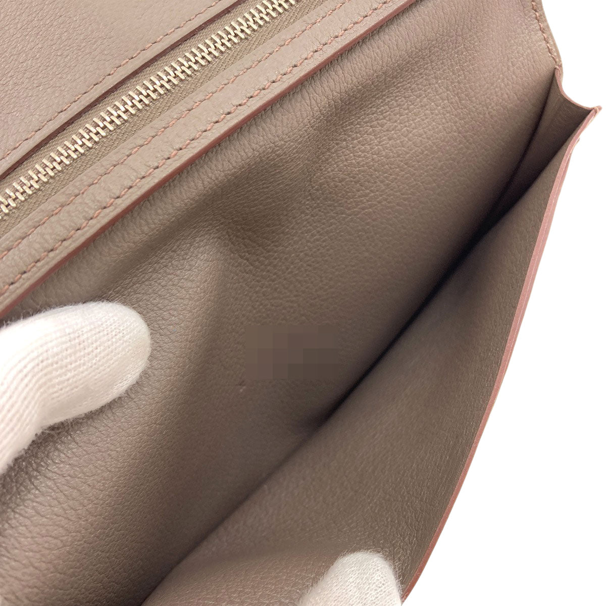 エルメス シチズンツイルロング エタン シルバー金具 長財布（小銭入れあり） 中古 商品画像7