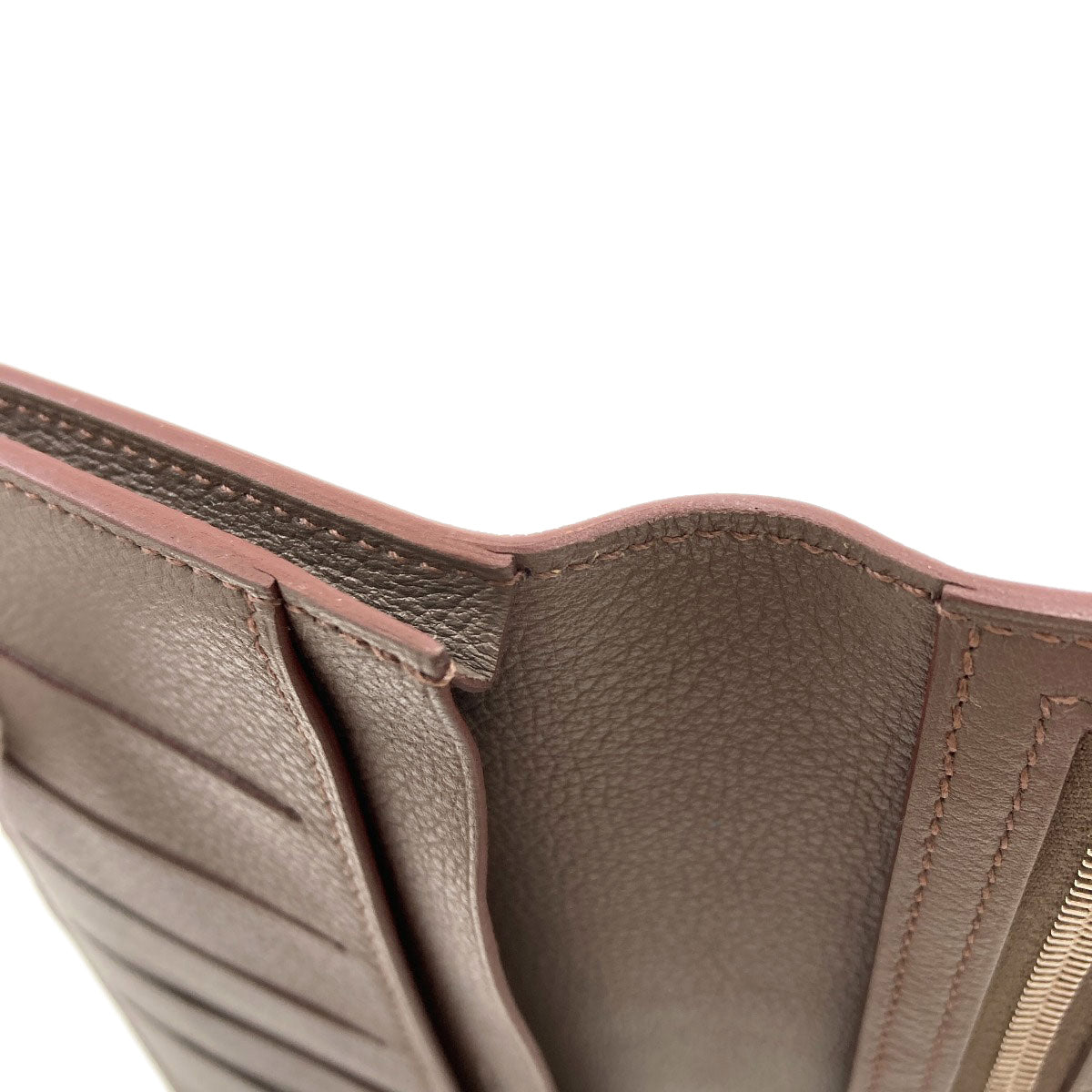 エルメス シチズンツイルロング エタン シルバー金具 長財布（小銭入れあり） 中古 商品画像10