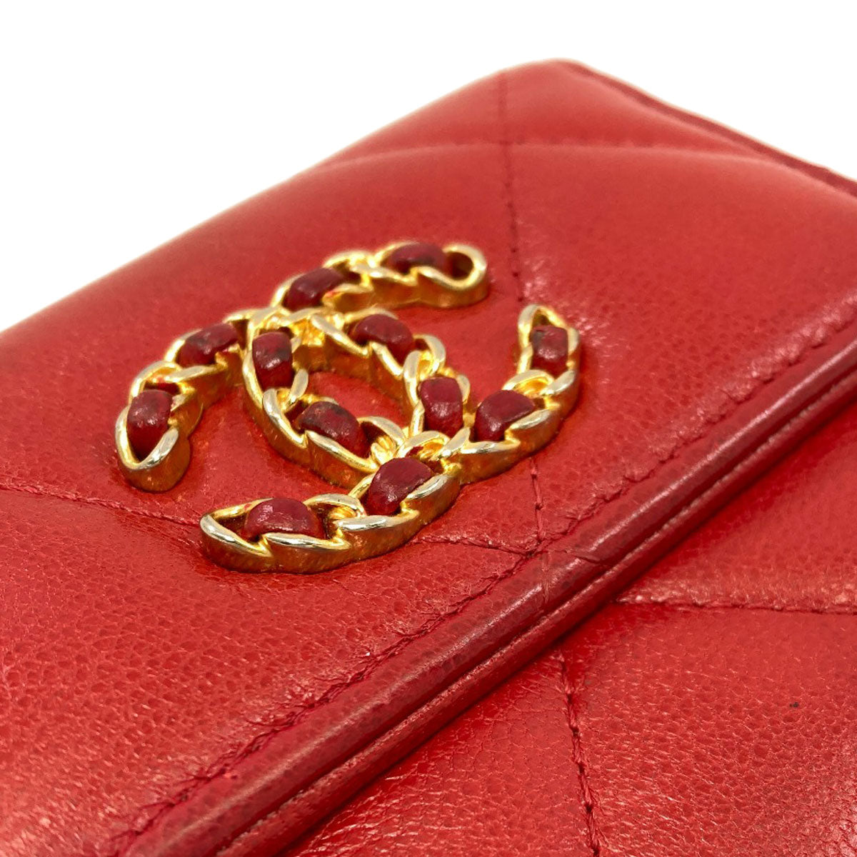 シャネル シャネル 19 スモール フラップ ウォレット 二つ折り財布（小銭入れあり） 中古 商品画像12