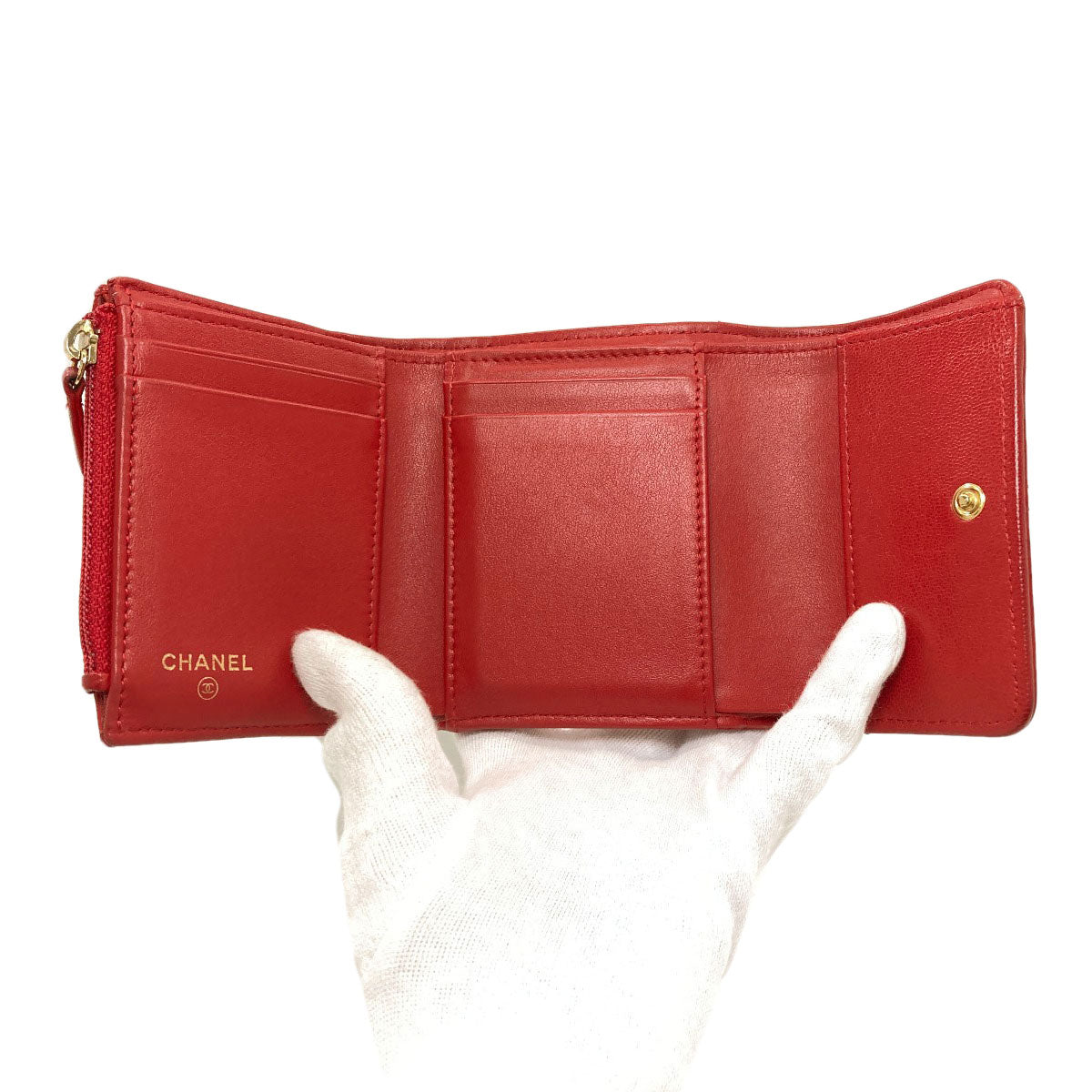 シャネル シャネル 19 スモール フラップ ウォレット 二つ折り財布（小銭入れあり） 中古 商品画像5