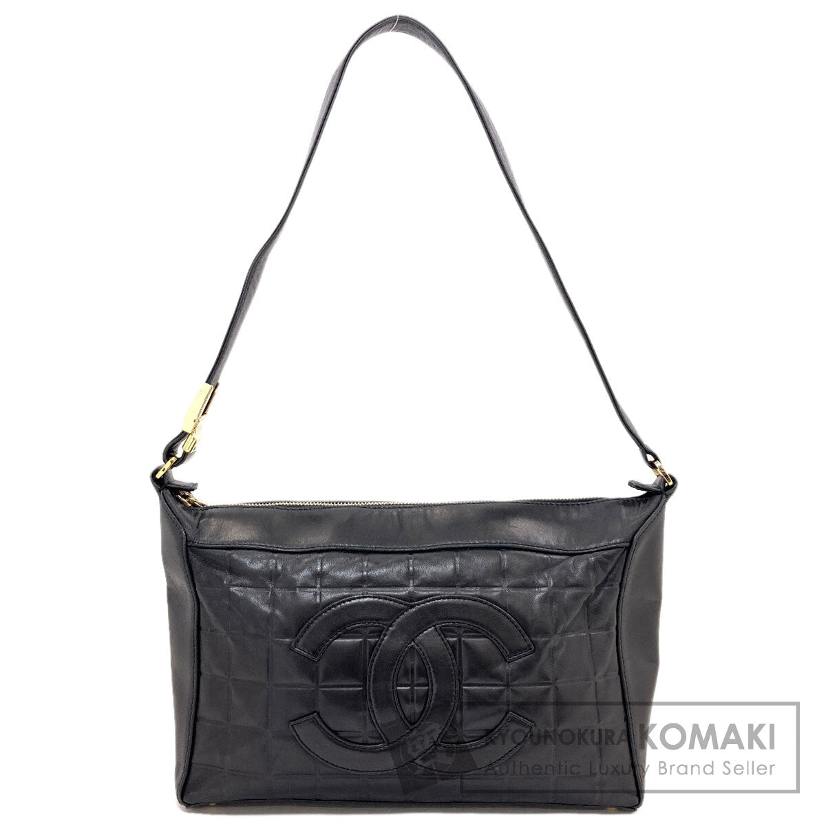 シャネル チョコバー ココマーク ゴールド金具 ショルダーバッグ 中古 商品画像1