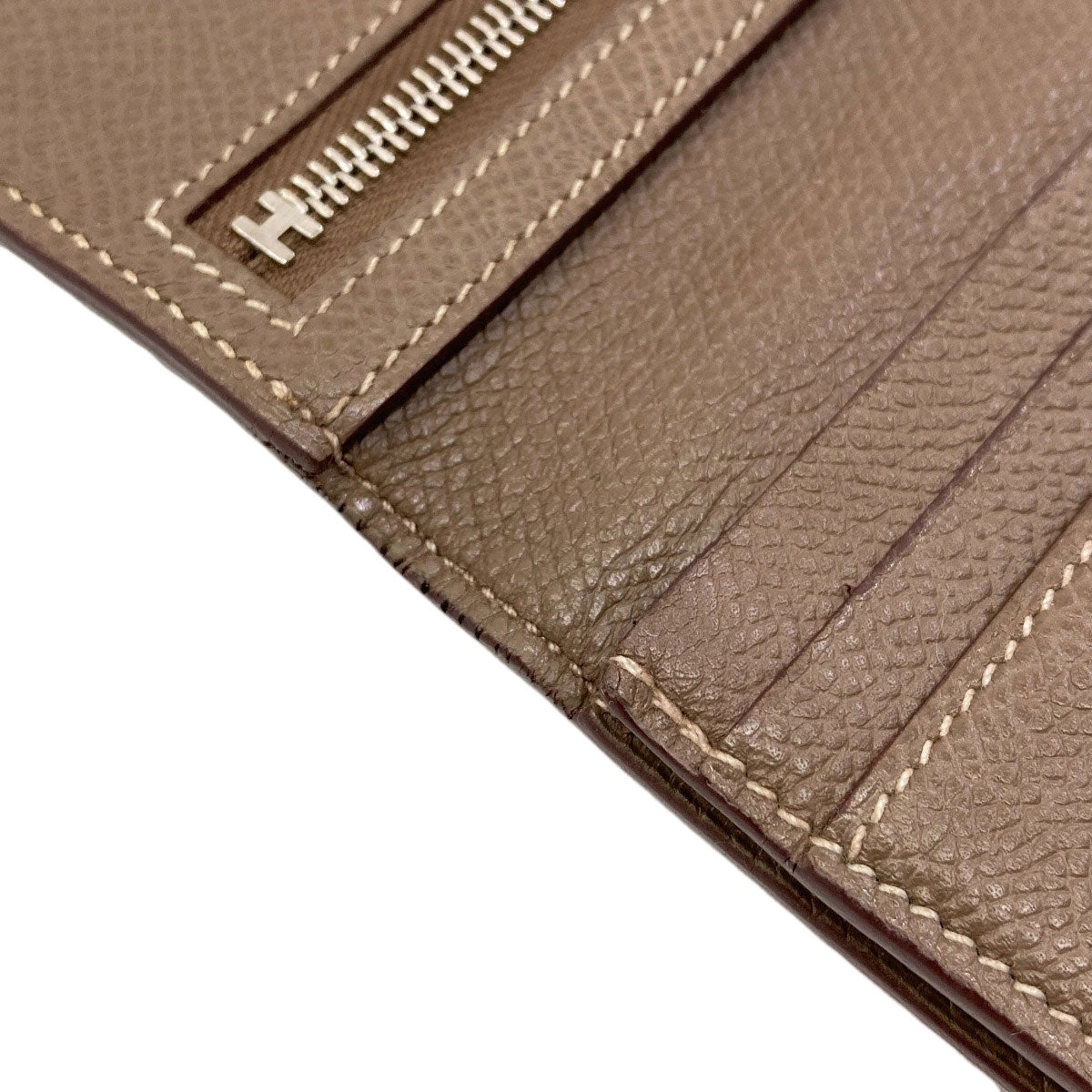 エルメス ベアンスフレ シルバー金具 長財布（小銭入れあり） 中古