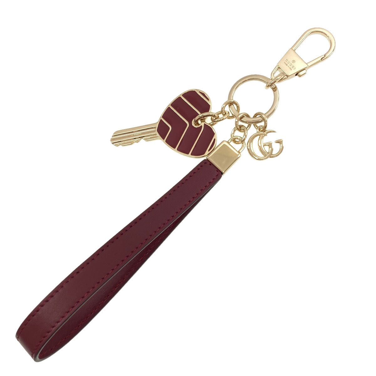 グッチ ハートシェイプ キーチェーン キーホルダー 中古 商品画像2