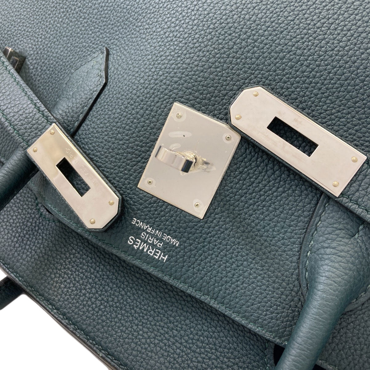 エルメス バーキン40 オフィサー ヴェールシプレ シルバー金具 ハンドバッグ 中古 商品画像17