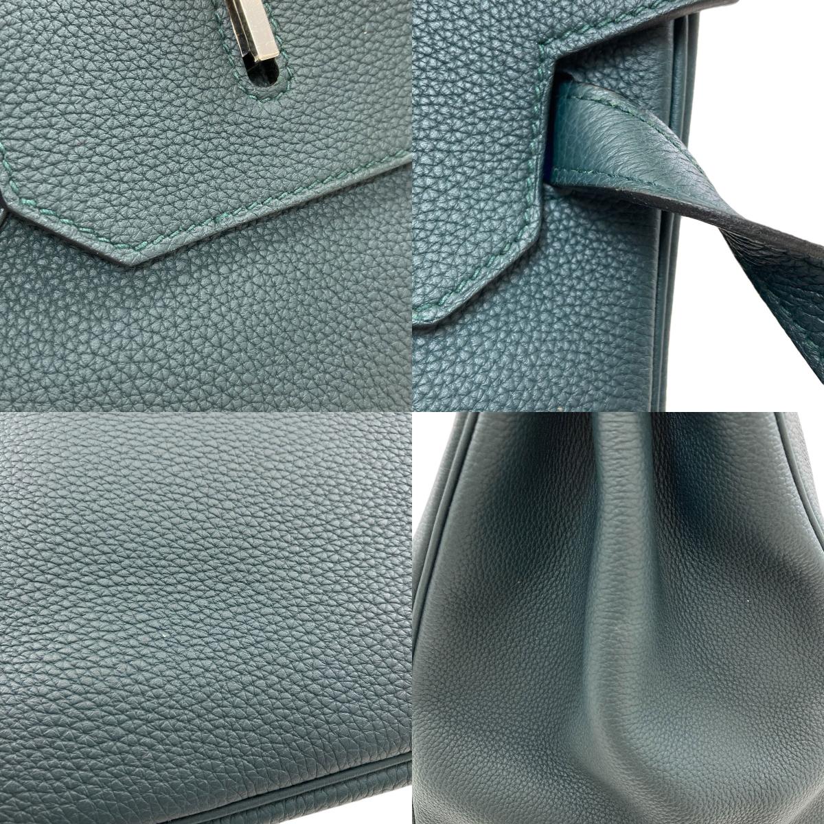 エルメス バーキン40 オフィサー ヴェールシプレ シルバー金具 ハンドバッグ 中古 商品画像18