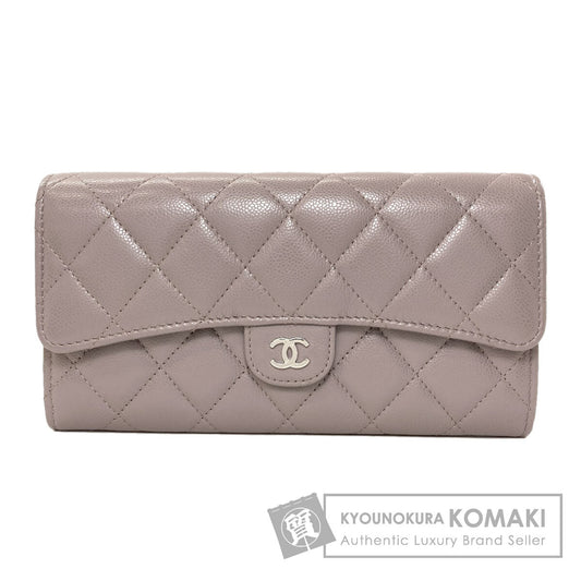 シャネル マトラッセ クラシック ロング シルバー金具 長財布（小銭入れあり） 中古 商品画像1