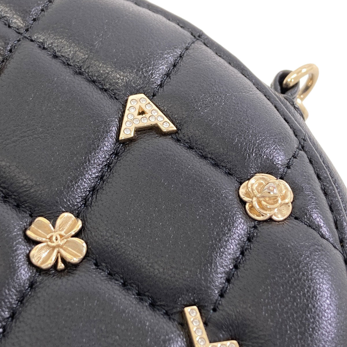 シャネル チェーンポーチ アイコン マトラッセ ゴールド金具 ショルダーバッグ 中古 商品画像11