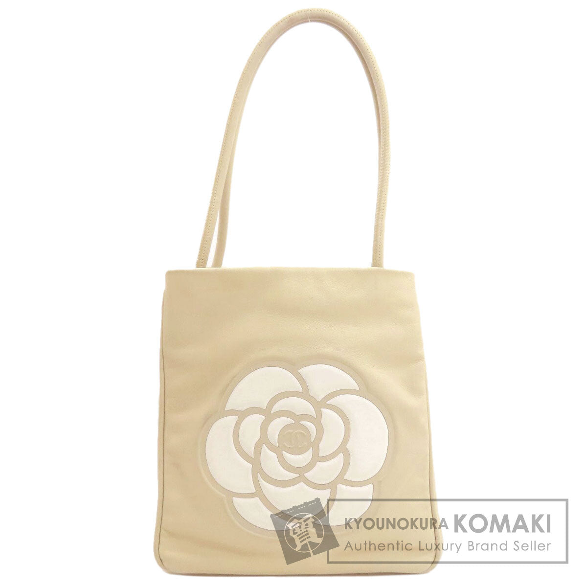 シャネル カメリア ゴールド金具 トートバッグ 中古 商品画像1