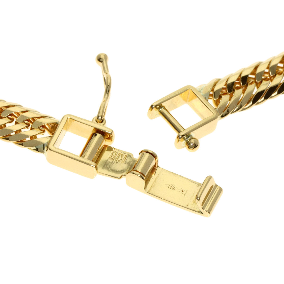 SELECT JEWELRY セレクトジュエリー 喜平 キヘイ トリプル 12面 ネックレス K18YG メンズ 中古