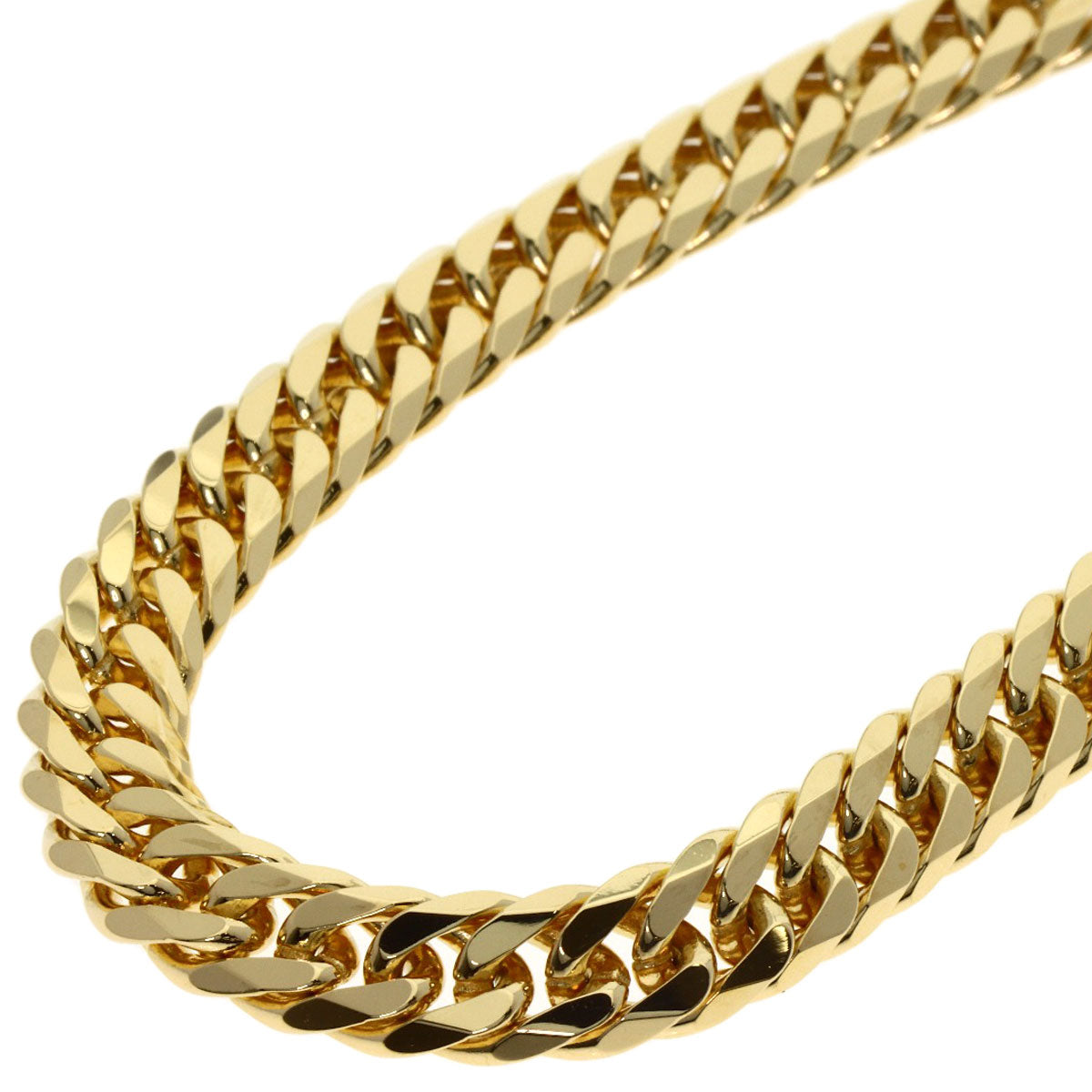 SELECT JEWELRY セレクトジュエリー 喜平 キヘイ W6面 ネックレス K18YG メンズ 中古