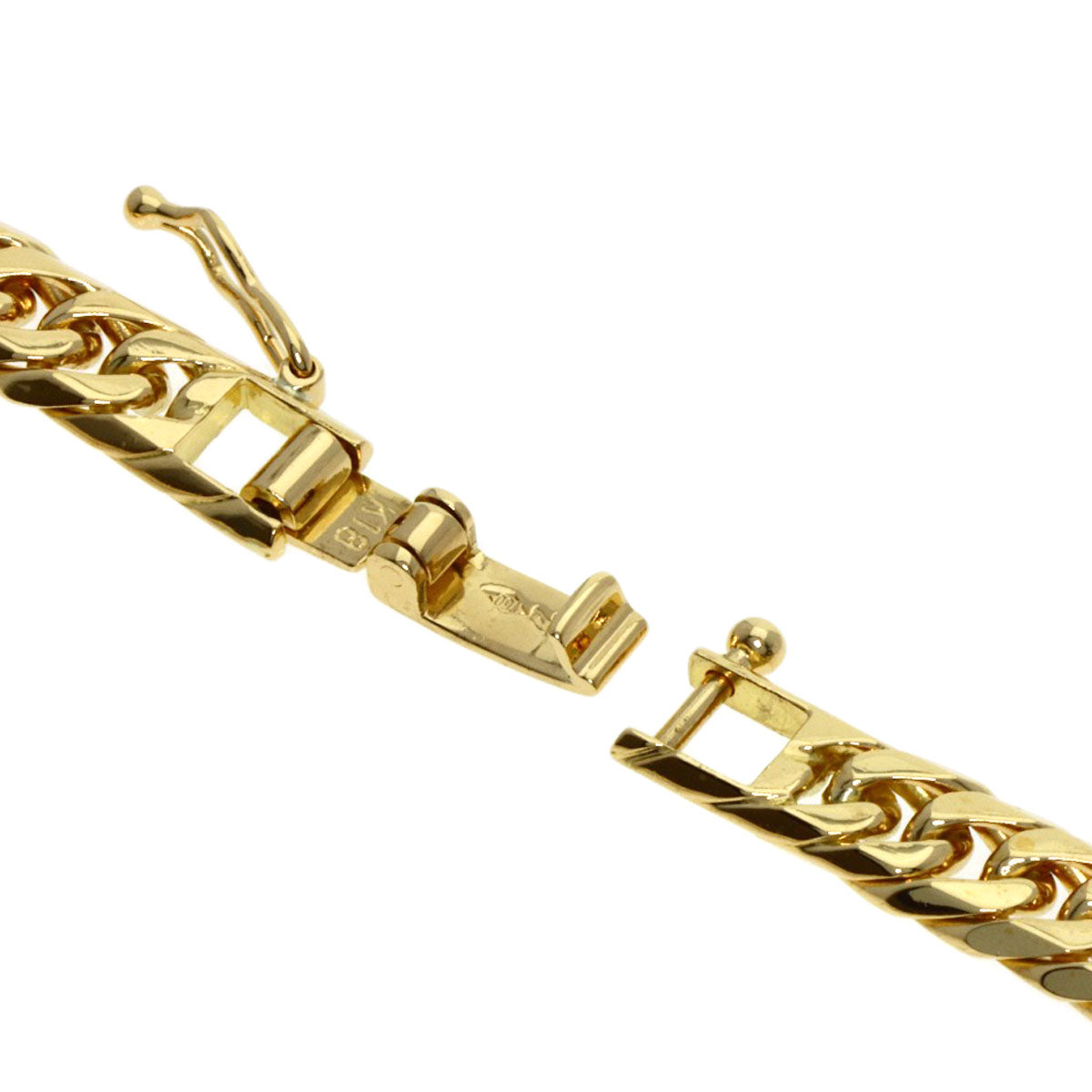 SELECT JEWELRY セレクトジュエリー 喜平 キヘイ W6面 ネックレス K18YG メンズ 中古