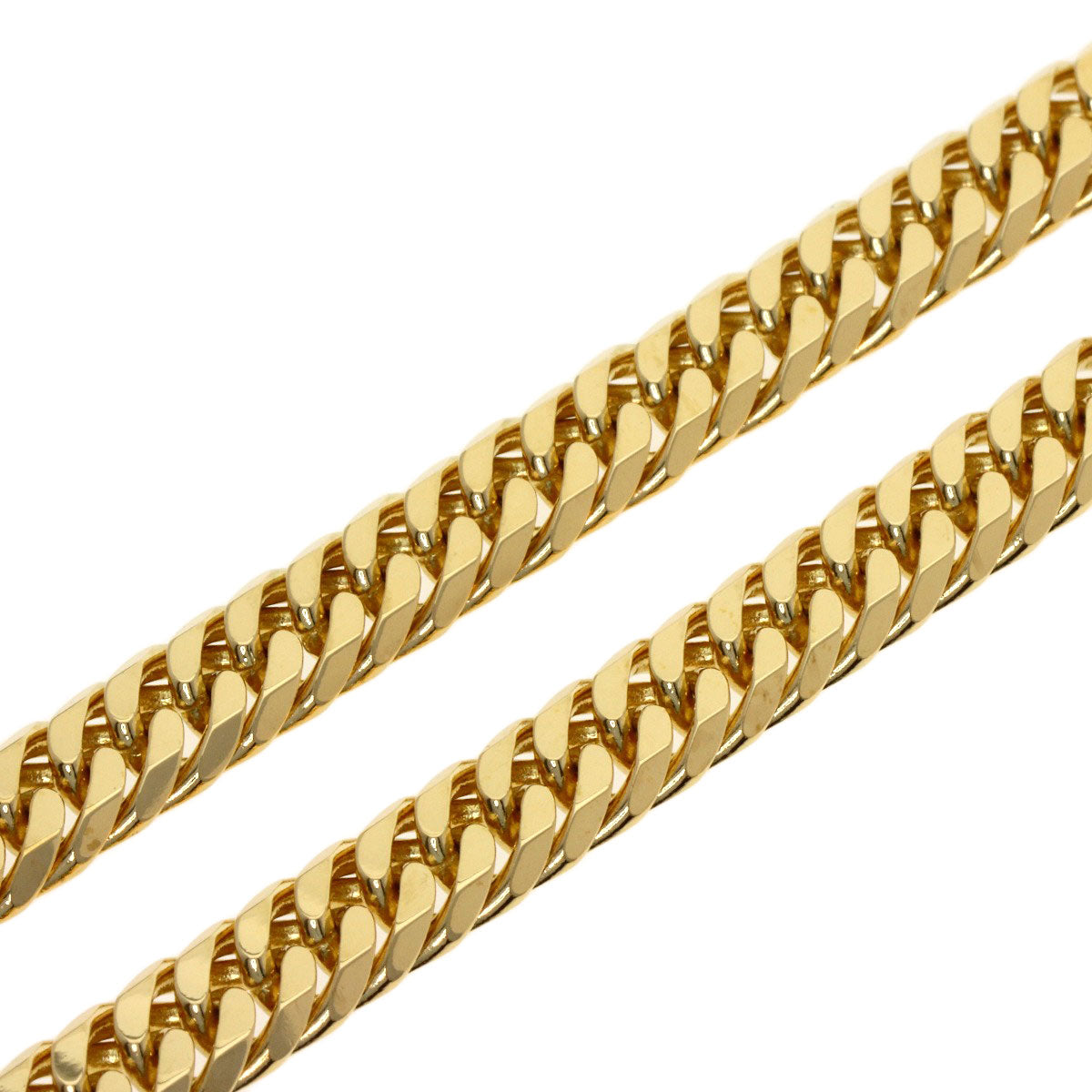 SELECT JEWELRY セレクトジュエリー 喜平 キヘイ W6面 ネックレス K18YG メンズ 中古