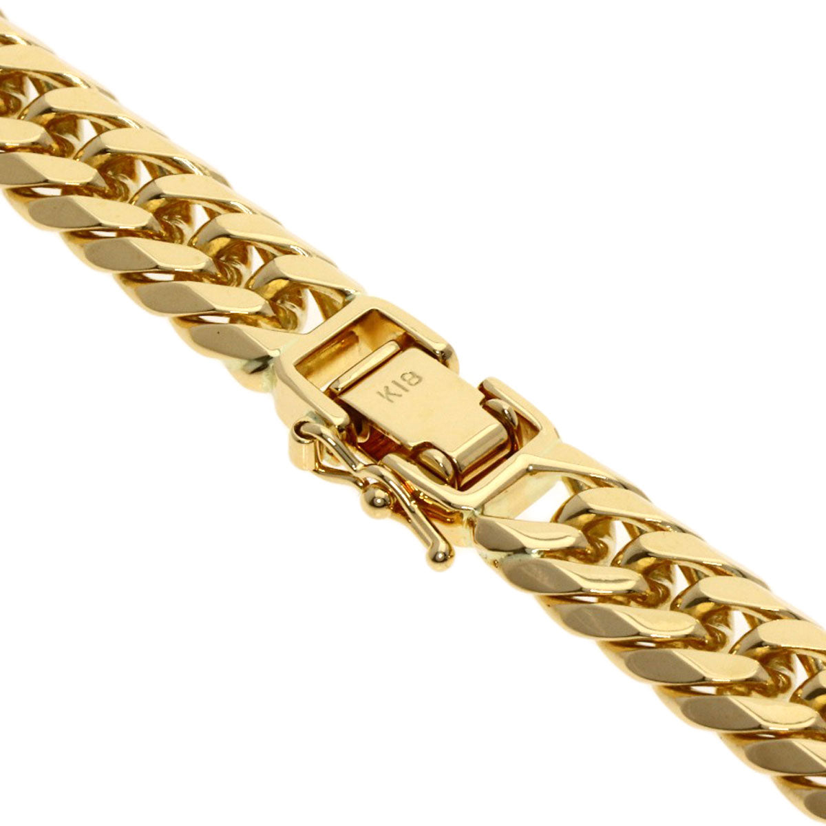 SELECT JEWELRY セレクトジュエリー 喜平 キヘイ W6面 ネックレス K18YG メンズ 中古