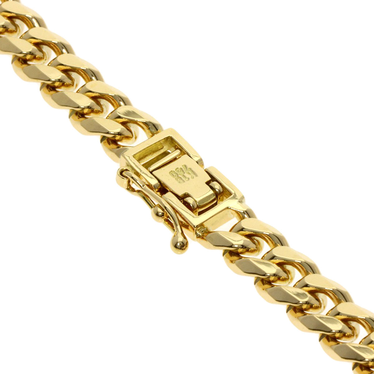 SELECT JEWELRY セレクトジュエリー 喜平 キヘイ 8面 ネックレス K18YG メンズ 中古