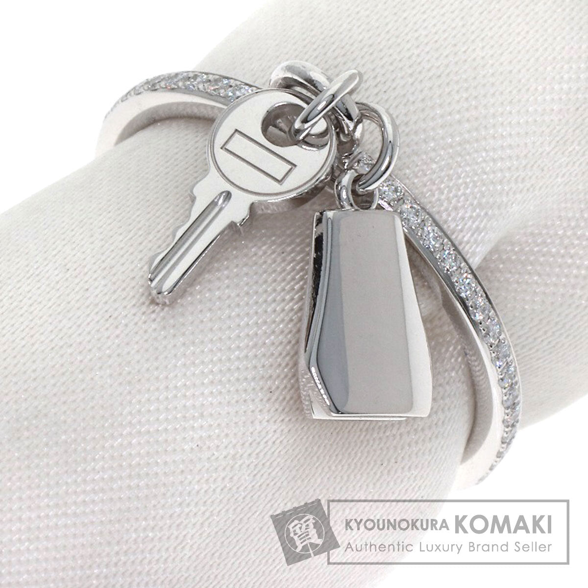 エルメス ケリー クロシェット PM ダイヤモンド #53 リング・指輪 中古 商品画像1