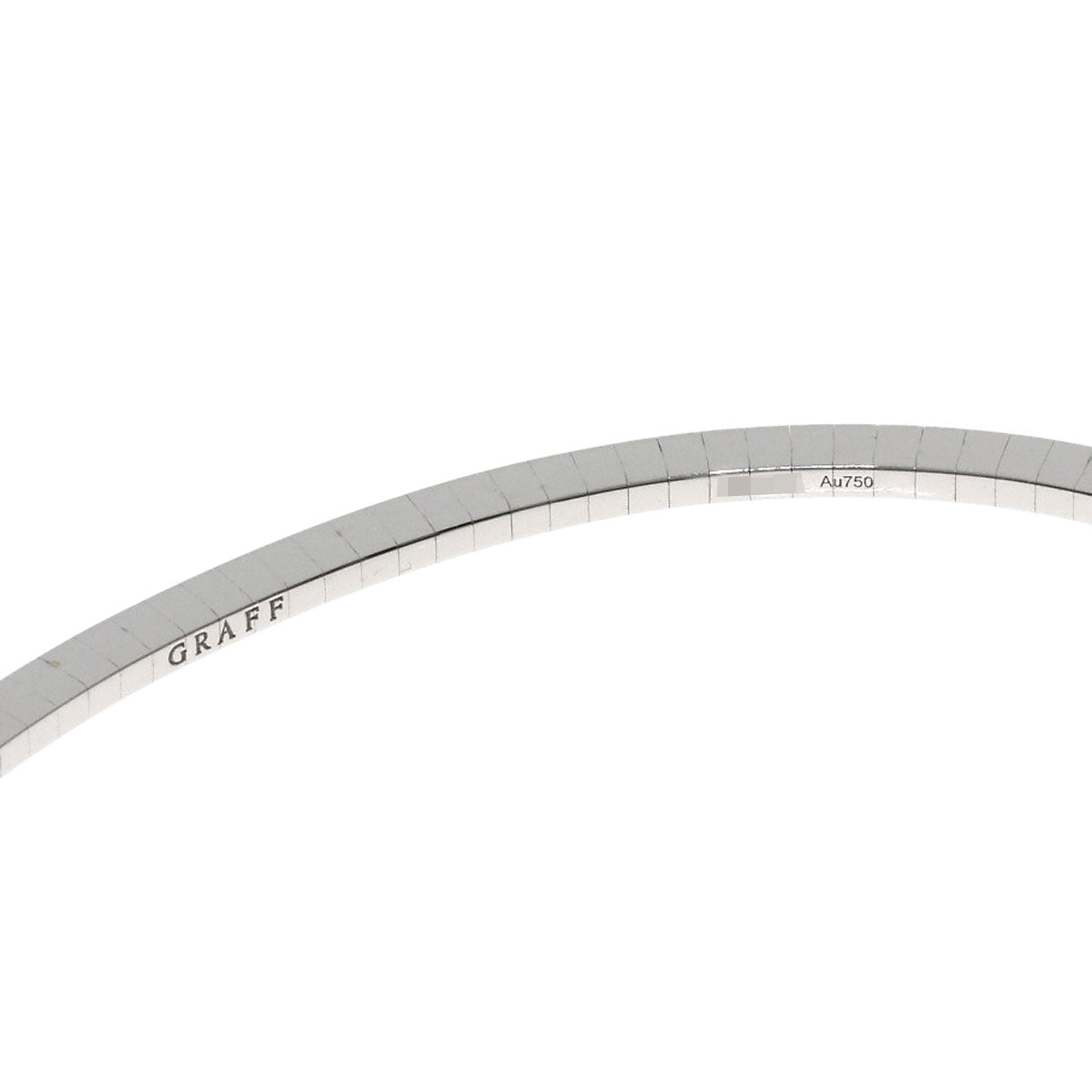 GRAFF グラフ バタフライ シルエット オープン ダイヤモンド バングル ブレスレット K18WG レディース 中古