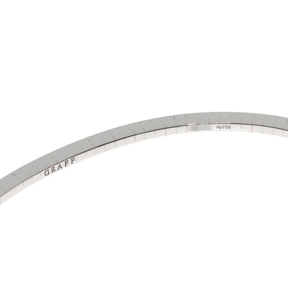 GRAFF グラフ バタフライ シルエット オープン ダイヤモンド バングル ブレスレット K18WG レディース 中古