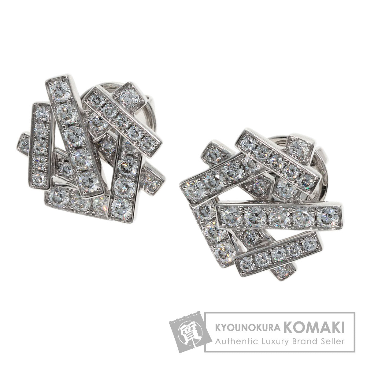 グラフ スレッド ダイヤモンド ピアス 中古 商品画像1