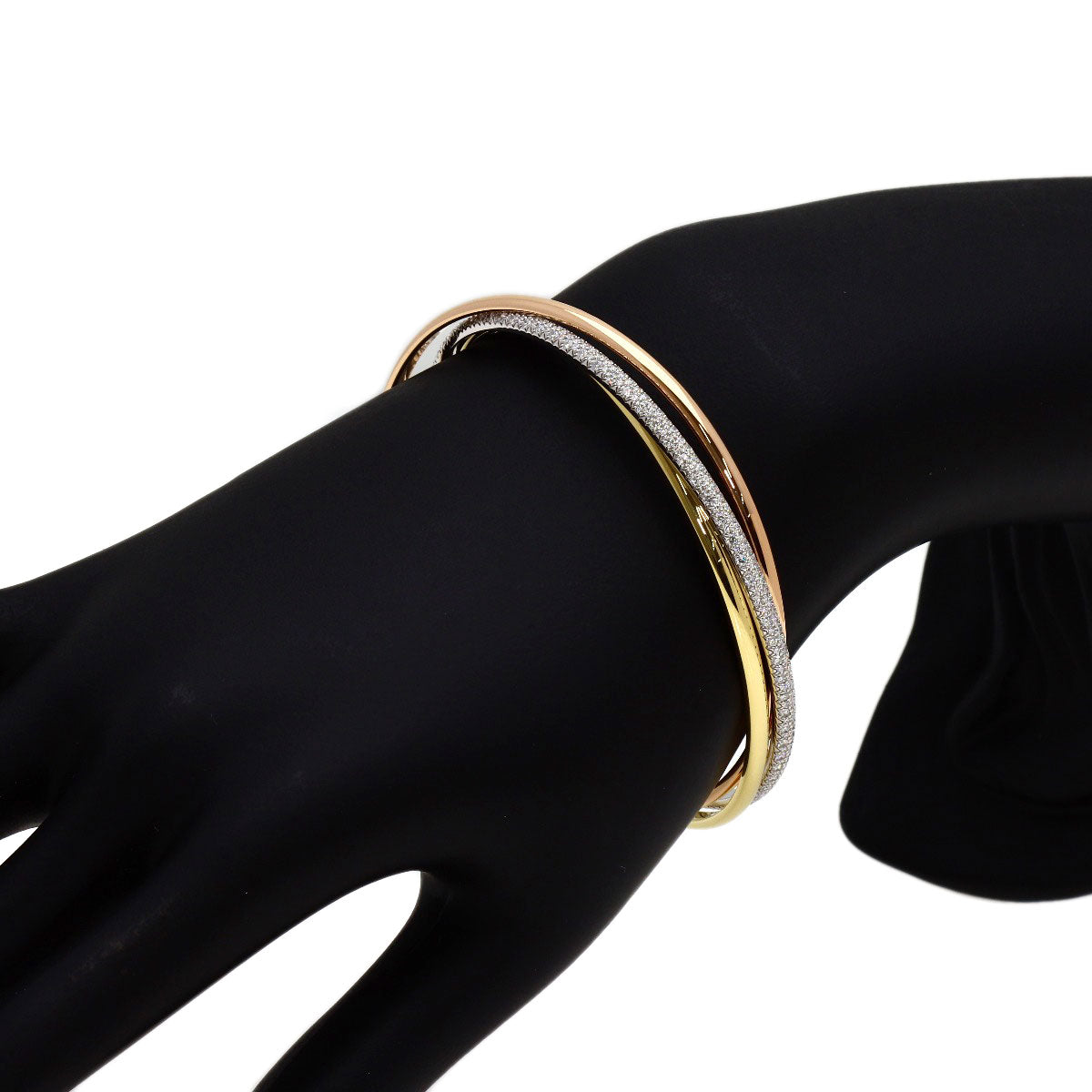 カルティエ トリニティ パヴェ ダイヤモンド #16 ブレスレット 中古 商品画像6