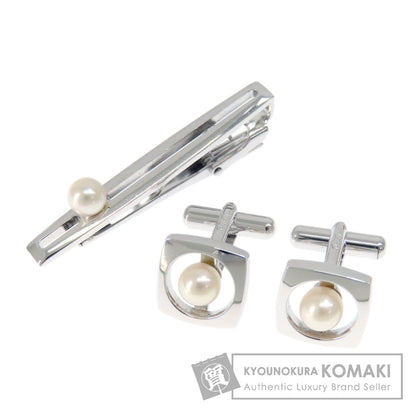 SELECT JEWELRY セレクトジュエリー アコヤパール 真珠 タイピン 2点セット カフス パール メンズ 中古