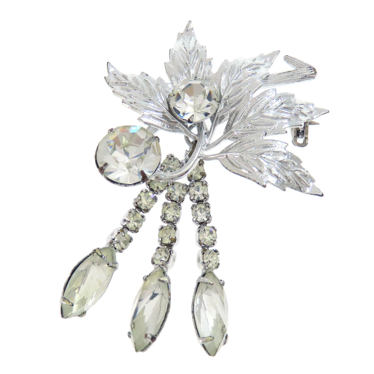 SELECT JEWELRY セレクトジュエリー ビジュー ブローチ SV レディース 中古