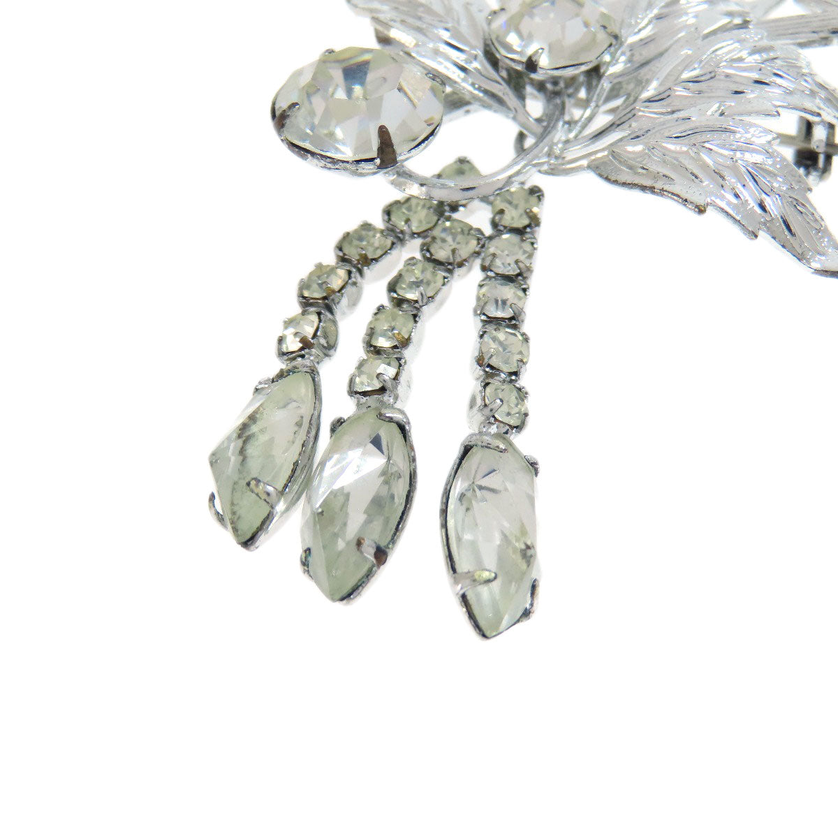 SELECT JEWELRY セレクトジュエリー ビジュー ブローチ SV レディース 中古