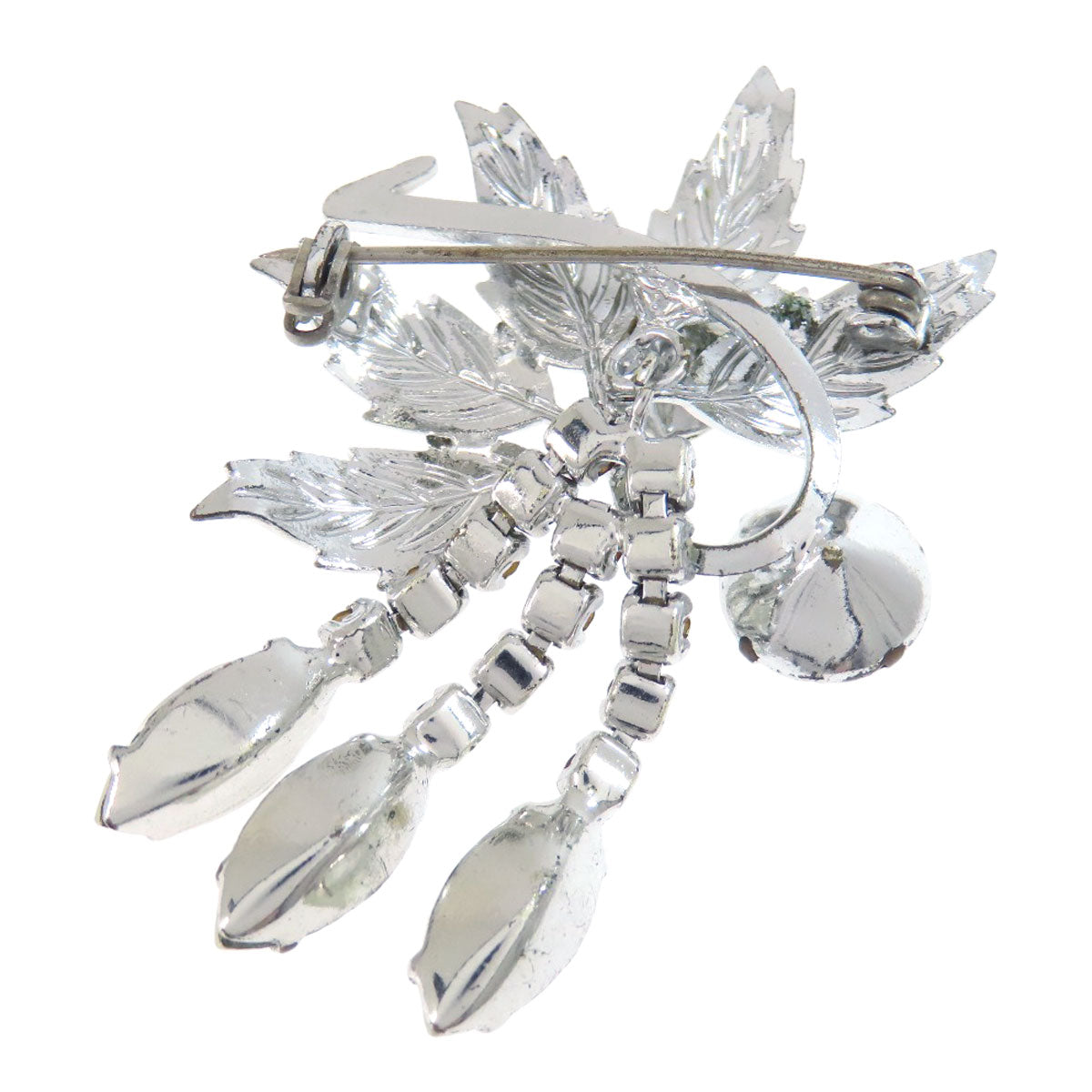 SELECT JEWELRY セレクトジュエリー ビジュー ブローチ SV レディース 中古