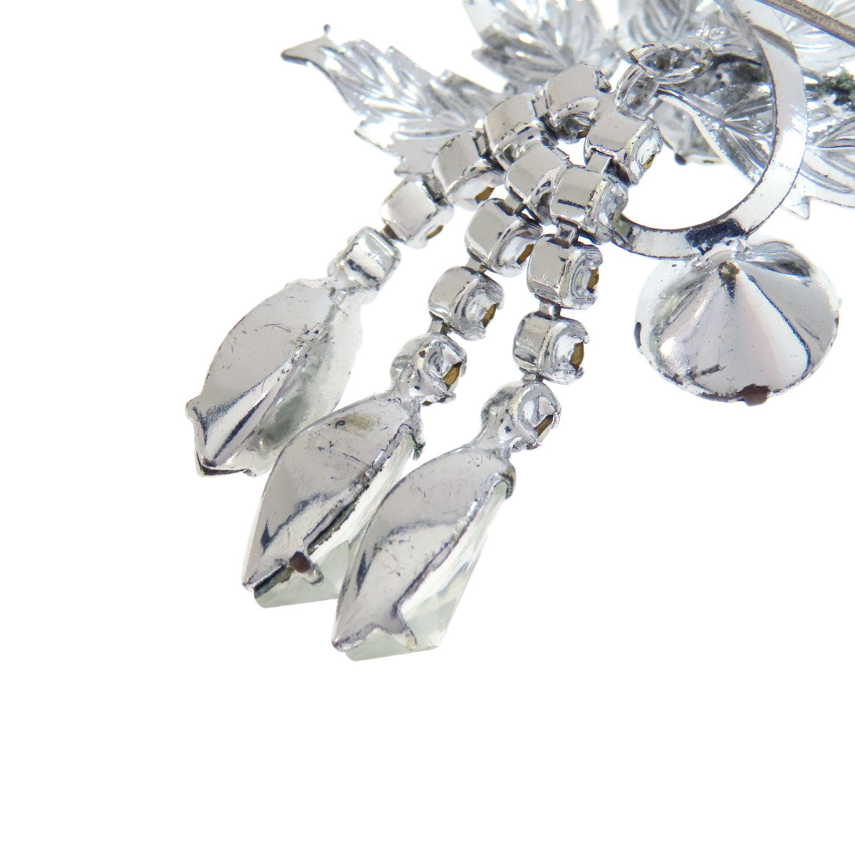SELECT JEWELRY セレクトジュエリー ビジュー ブローチ SV レディース 中古