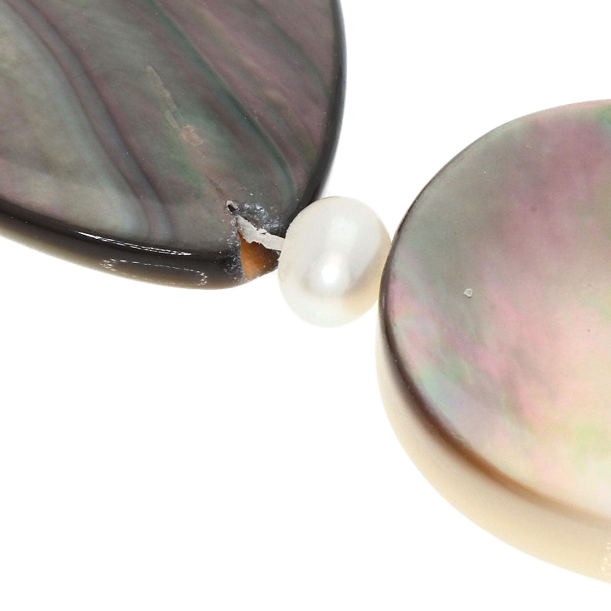 SELECT JEWELRY セレクトジュエリー シェル 淡水パール 真珠 ネックレス 金属製 レディース 中古