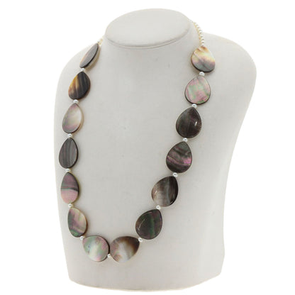SELECT JEWELRY セレクトジュエリー シェル 淡水パール 真珠 ネックレス 金属製 レディース 中古