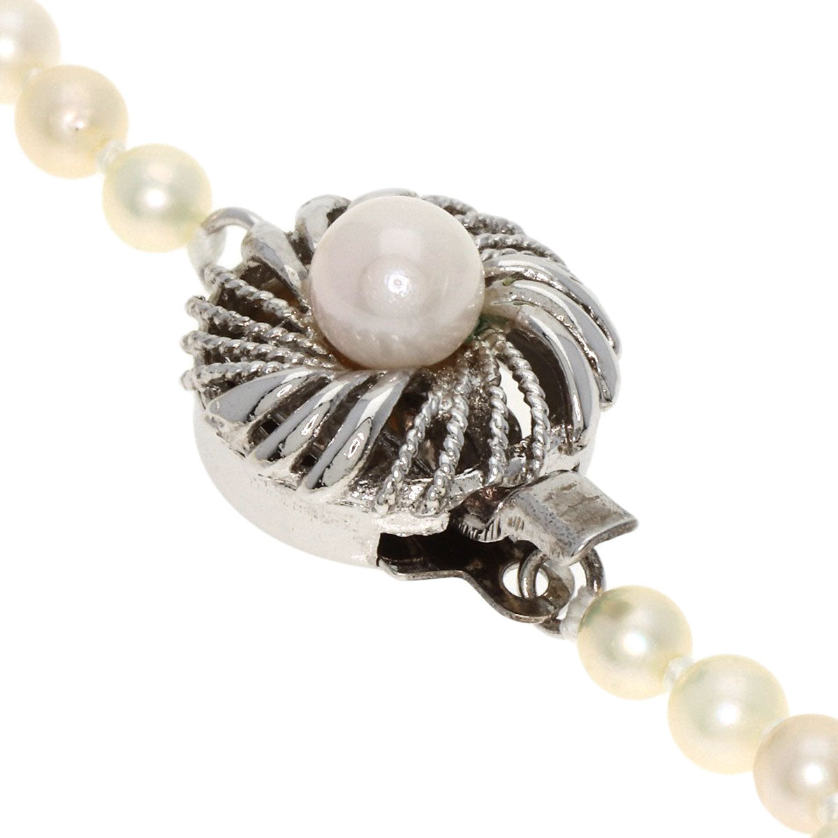 SELECT JEWELRY セレクトジュエリー アコヤパール 真珠 グラデーション ネックレス SV レディース 中古
