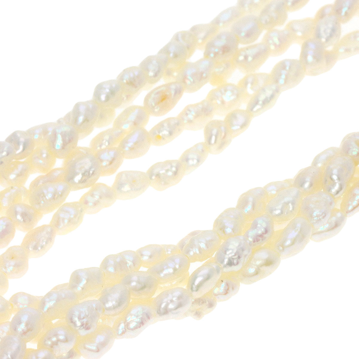 SELECT JEWELRY セレクトジュエリー 淡水パール 真珠 5連 ネックレス SV レディース 中古