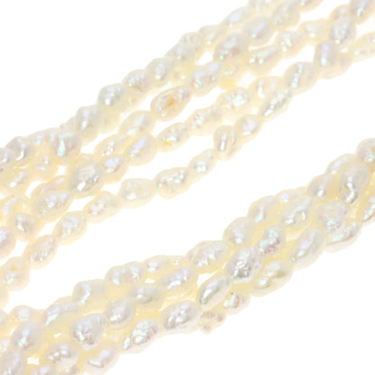 SELECT JEWELRY セレクトジュエリー 淡水パール 真珠 5連 ネックレス SV レディース 中古